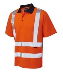 LEO WORKWEAR CROYDE ISO 20471 Cl 2 Poly/Cotton Polo Shirt